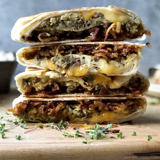 homemade breakfast crunchwraps