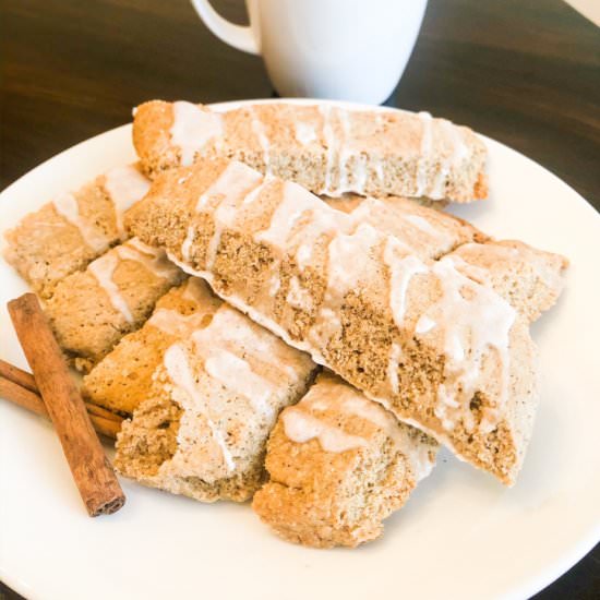 Glazed Cinnamon Biscotti
