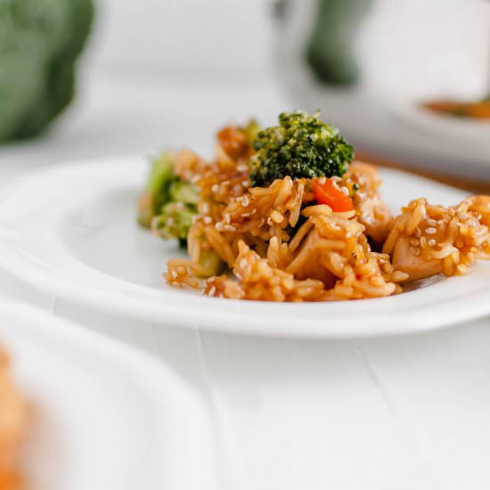 One Pot Teriyaki Chicken and Rice
