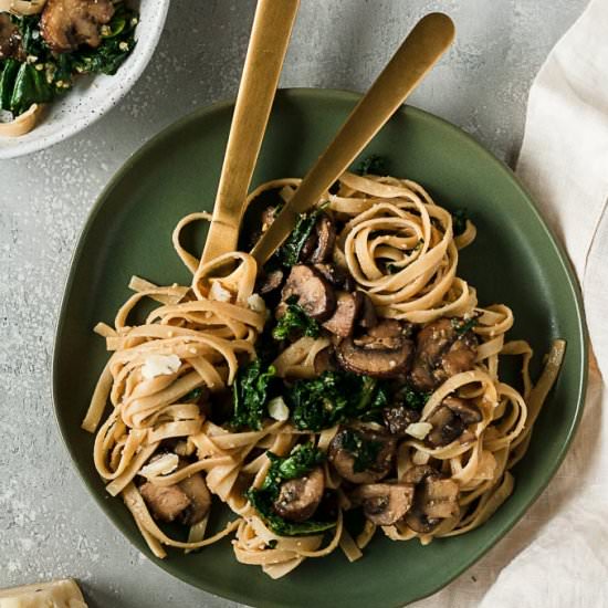 Date Night Pasta with Miso Mushroom