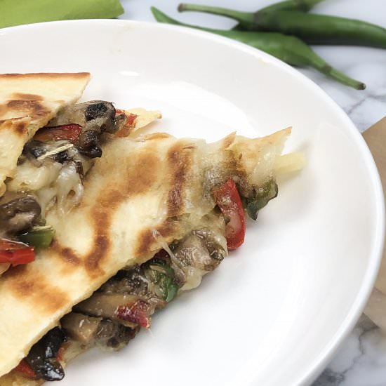 Mushroom Quesadilla
