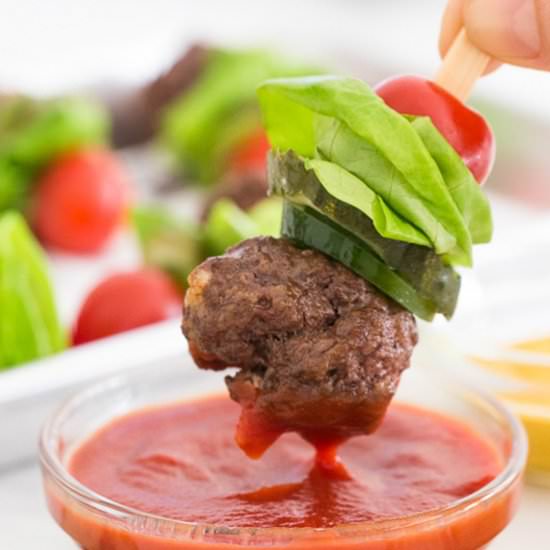 Air Fryer Bacon-Burger Bites