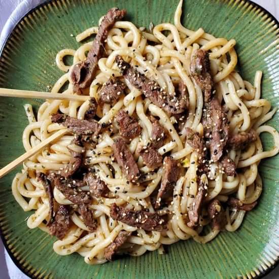 Beef Udon Noodles