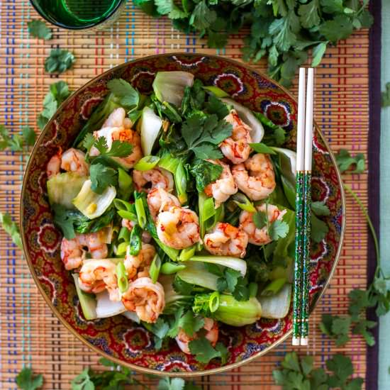 Thai Shrimp and Bok Choy