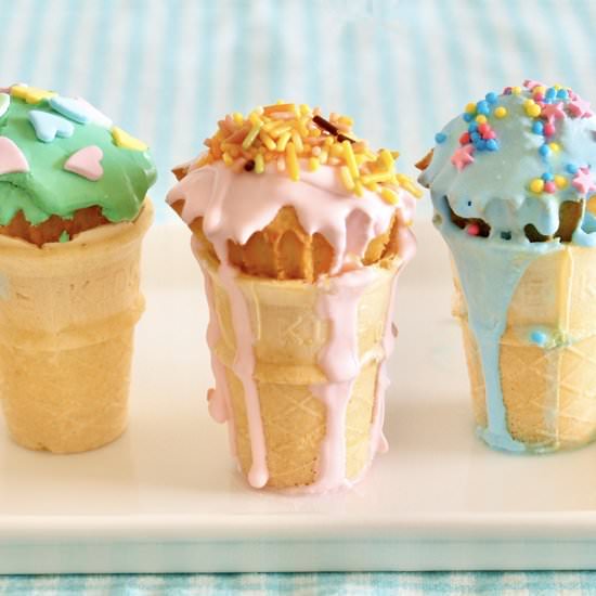 Ice Cream Cone Cupcakes