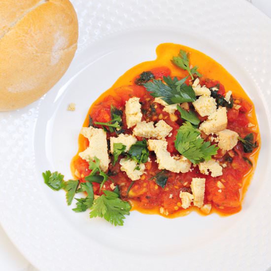 Tofu in tomatoes