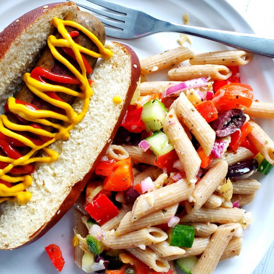 Loaded Greek Pasta Salad