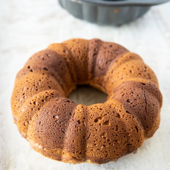 Vanilla Chocolate Marble Cake