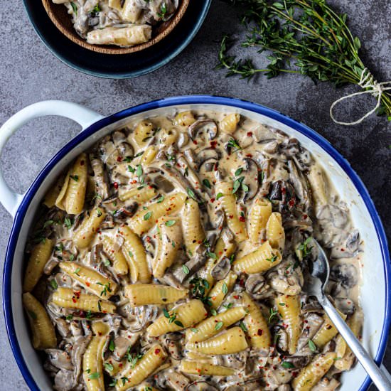 One Pot Mushroom Stroganoff