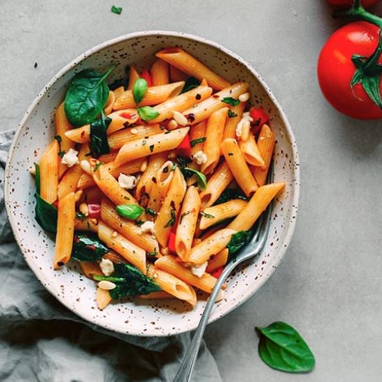 Easy Vegan Instant Pot Pasta Marina