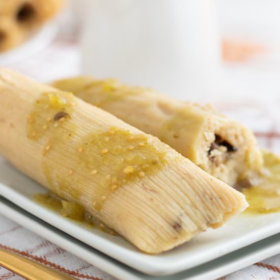 Vegan Mushroom Tamales!