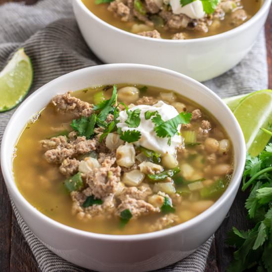 Green & White Turkey Chili