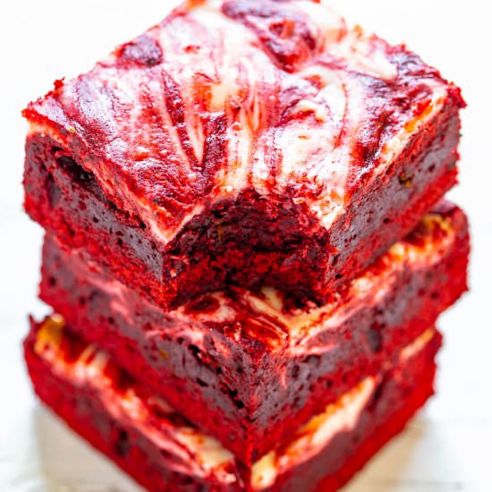 Red Velvet Cheesecake Brownies