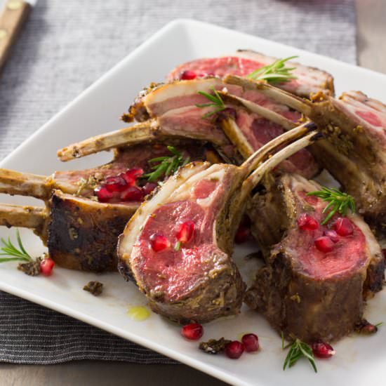 Pomegranate Rack of Lamb
