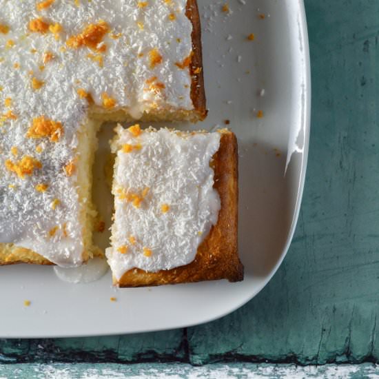 Orange and Coconut Traybake