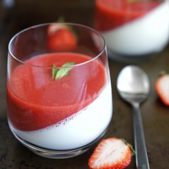 Strawberry Panna Cotta