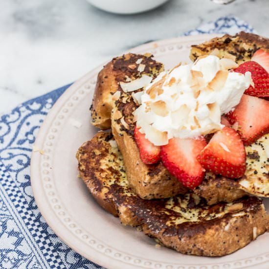 Lemon Poppyseed French Toast