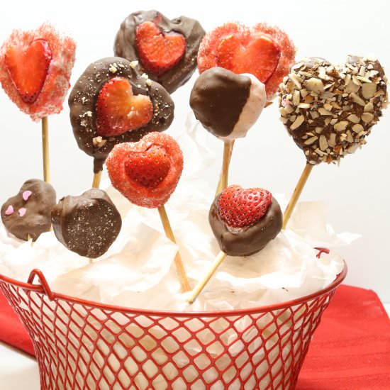 Heart Shaped Brownie Cake Pops