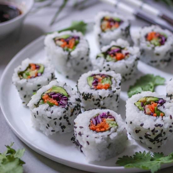Vegan Sushi Inside-Out