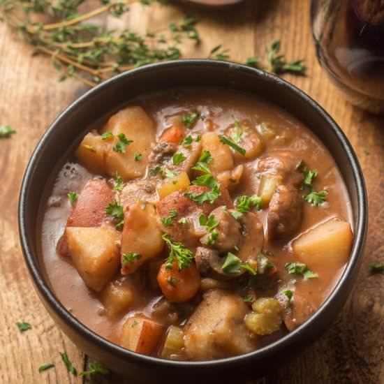 Vegan Portobello Beef Stew