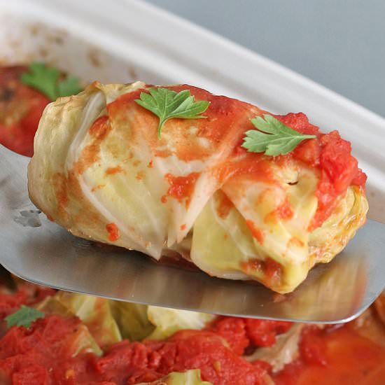 Beef & Rice Cabbage Rolls