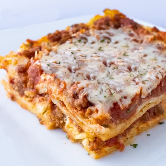 classic sausage lasagna
