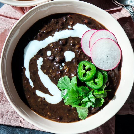 Instant Pot Black Bean Soup