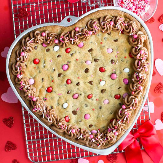 Valentine Cookie Cake