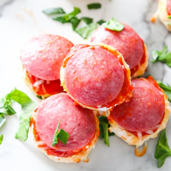 Healthy Pizza Bagel Bites