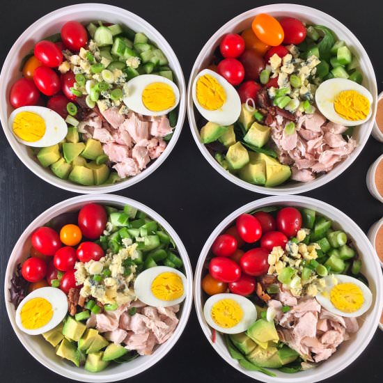 Best Cobb Salad – Meal Prep Recipe!