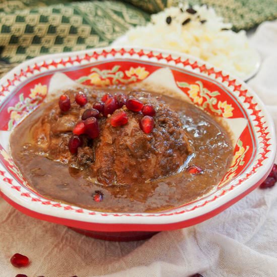 Fesenjan (Persian stew)