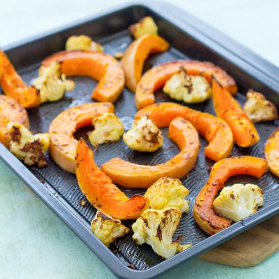 Cumin Roasted Cauliflower & Squash