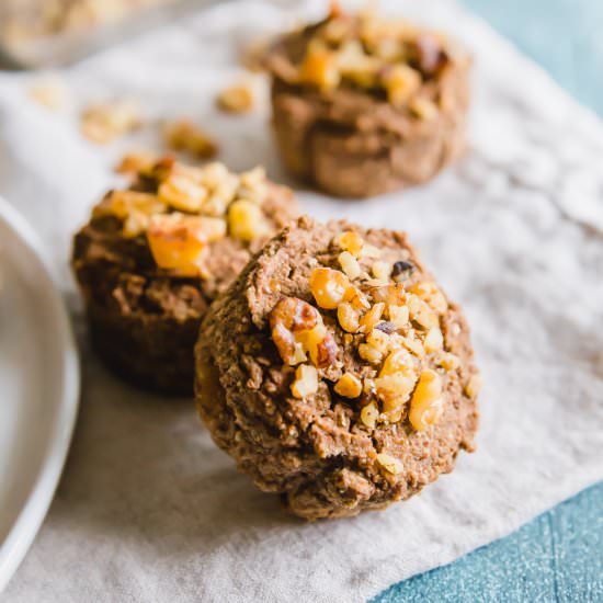 Banana Nut Almond Pulp Muffins