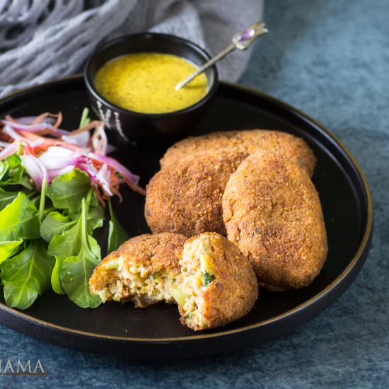 Phulkopir cutlet Bengali style