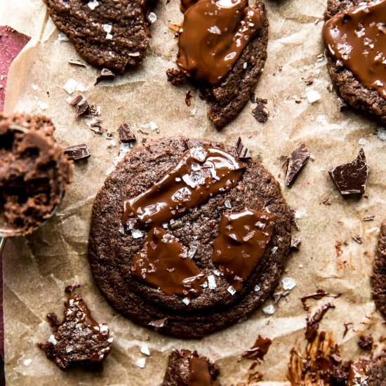 Double Chocolate Chunk Cookies