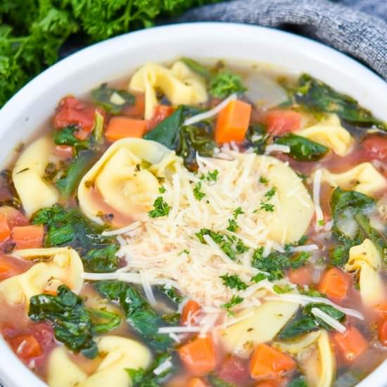 Spinach Tortellini Soup