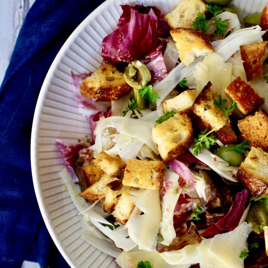 Radicchio, Fennel and Olive Panzane