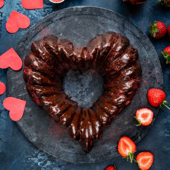 Valentine’s Chocolate Cake