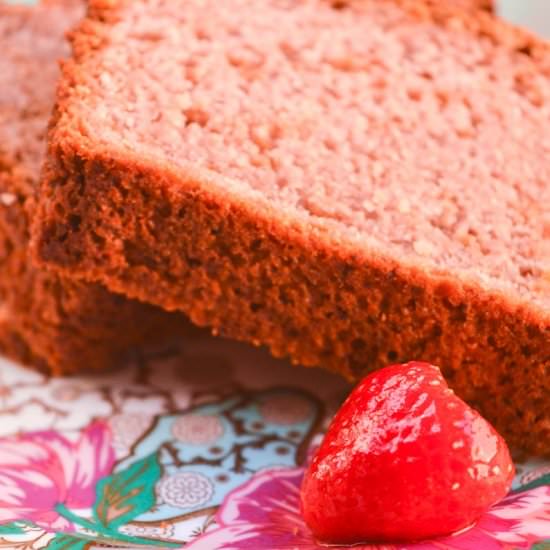 Easy Vegan Strawberry Bread