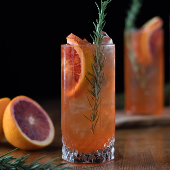 Blood Orange & Turmeric Collins