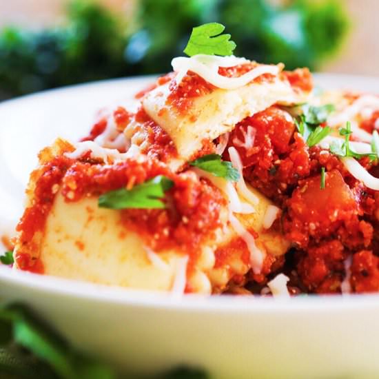 Easy Crock Pot Ravioli Recipe