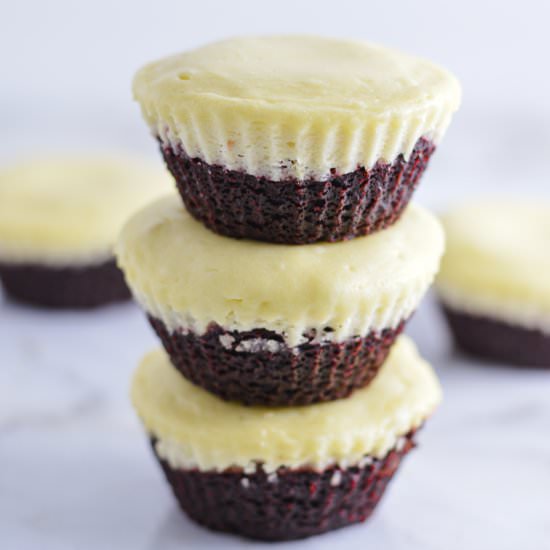 Mini Red Velvet Cheesecakes