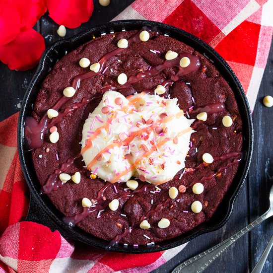Red Velvet Cookie For Two