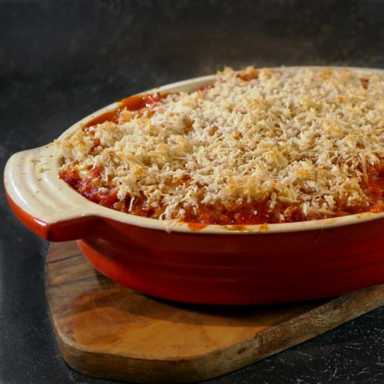 Easy Aubergine/Eggplant Parmigiana