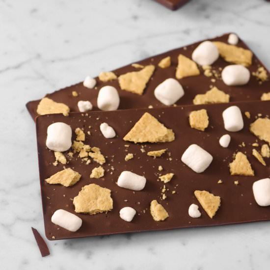 Homemade S’mores Chocolate Bars