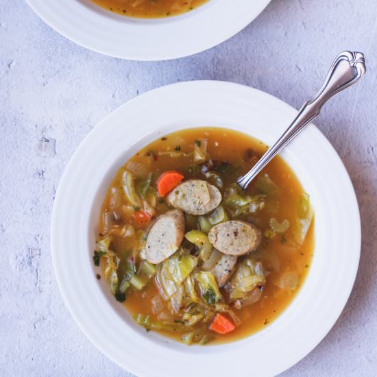 Cabbage and Sausage Soup