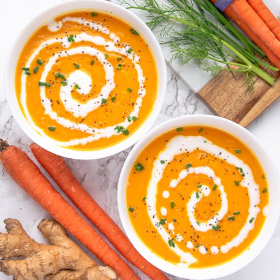 Vegan Carrot Ginger Soup