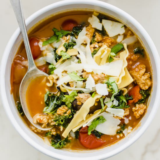 Easy Lasagna Soup
