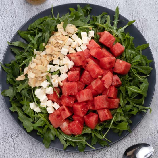 Watermelon Arugula Salad Recipe