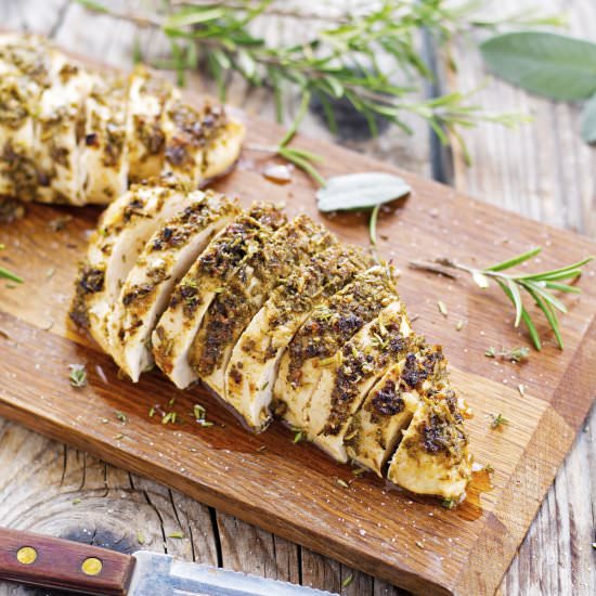 (Easy) Herb Roasted Chicken Breast